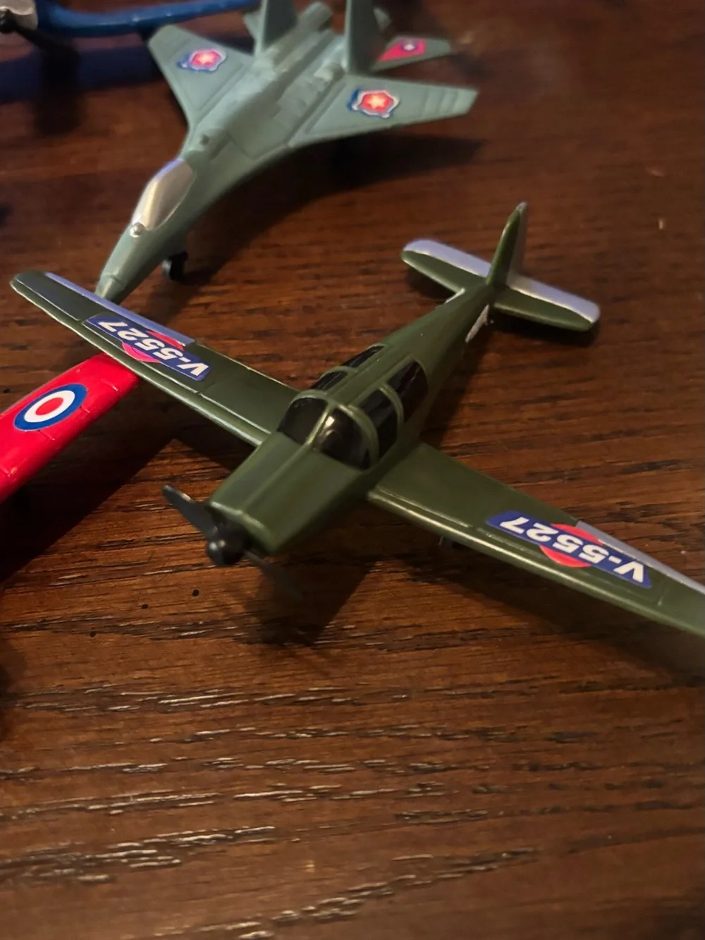 12 Plastic Toy Airplanes Military Jets Police Commercial Aircraft Made in China